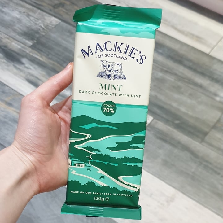 photo of Mackie's of Scotland Dark chocolate with Scottish Mint shared by @lydiahawkins on  28 Dec 2021 - review