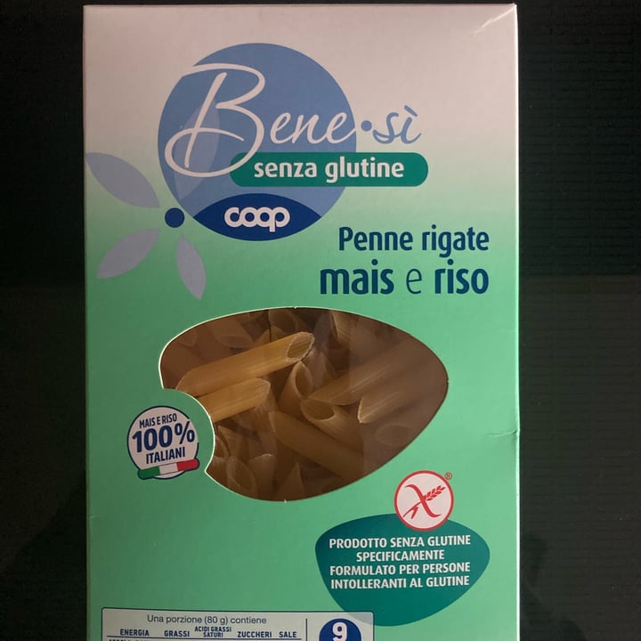photo of Bene.Si coop Penne rigate mais e riso shared by @elewink24 on  31 Mar 2022 - review