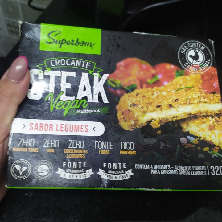 review photo of Superbom Steak Vegan Multigrãos shared by @kikitupam on 29 Apr 2022 - review