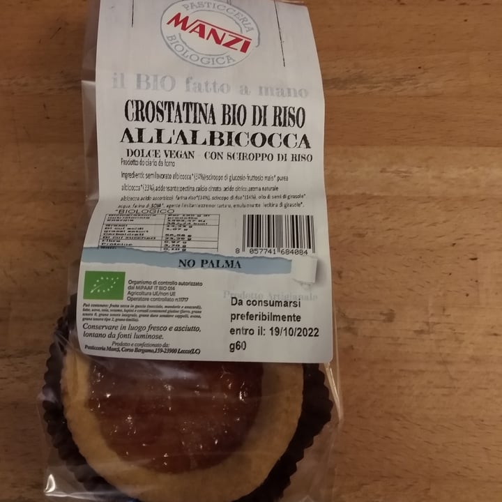photo of Manzi Crostatina di riso e albicocca shared by @valde on  28 Apr 2022 - review
