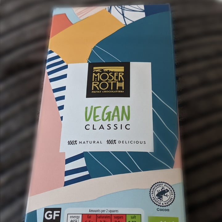 photo of ALDI Moser Roth Vegan Classic Chocolate shared by @beccasaurus on  15 May 2021 - review