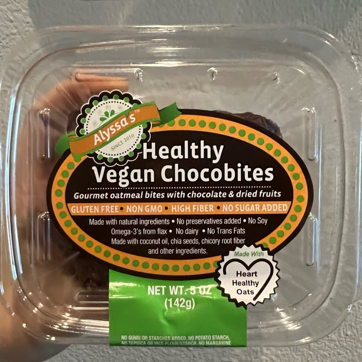 photo of Alyssa’s Healthy Vegan Chocobites shared by @fernandasilveira on  09 May 2022 - review
