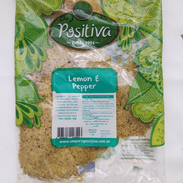 review photo of Positiva tempero lemonn pepper shared by @fernandinha on 09 May 2022 - review