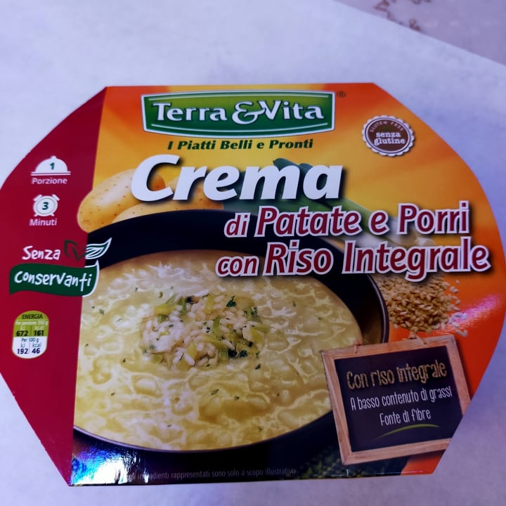 photo of Terra & vita Crema di patate e porri con riso integrale shared by @eticamenteincucina on  22 Mar 2022 - review