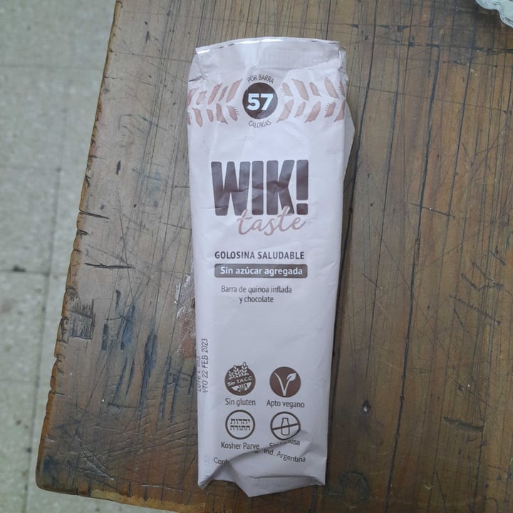 photo of Wik taste Wik Taste Barrita De Quinoa Inflada Y Chocolate shared by @harrita-exe on  22 Apr 2022 - review