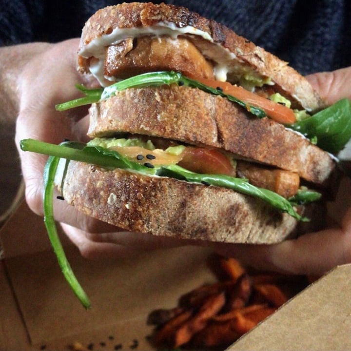 photo of The Conscious Kitchen Club Sandwich shared by @capetownvegan on  30 Jun 2021 - review