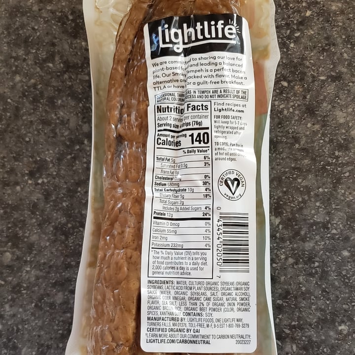 photo of Lightlife barbecue tempe shared by @vegangigi4ever on  22 Sep 2022 - review