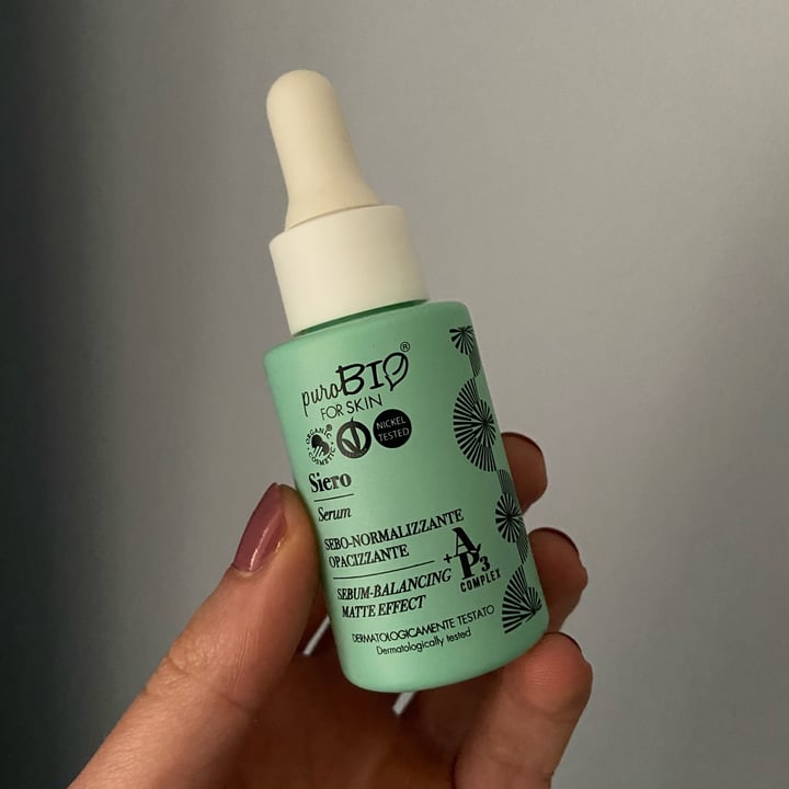 review photo of PuroBIO Cosmetico Siero Sebo-normalizzante Opacizzante shared by @giorgiaclem on 17 Mar 2022 - review