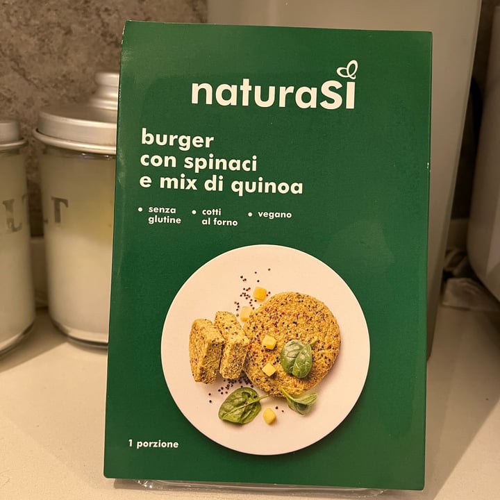 photo of Natura Sì burger con spinaci e mix di quinoa shared by @isarab on  18 Aug 2022 - review