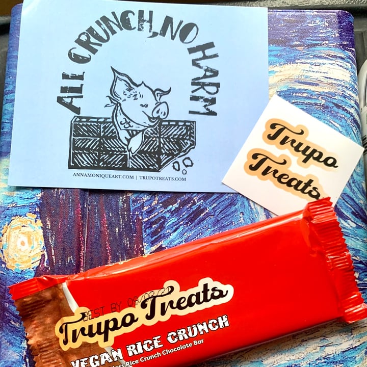 photo of Trupo Treats Vegan Rice Crunch Chocolate Bar shared by @heathereve on  01 Oct 2020 - review