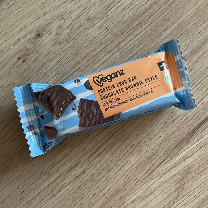 photo of Veganz Protein Choc Bar Chocolate Brownie Style shared by @fbradaschia on  28 Jul 2021 - review