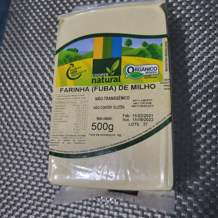 review photo of Coopernatural Farinha De Milho - Fubá shared by @minescotrim on 08 May 2022 - review