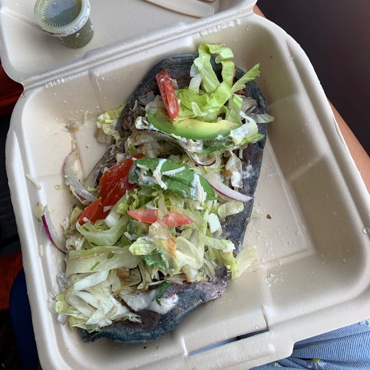 review photo of BaoVegan Huarache con frijoles shared by @jviv98 on 08 Sep 2021 - review