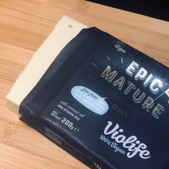 photo of Violife Epic Mature Cheddar Flavour Block shared by @bethanybee on  13 Sep 2020 - review