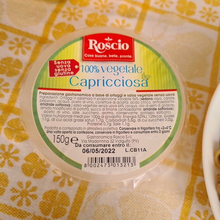 review photo of Roscio 100%vegetale shared by @pandina on 15 Apr 2022 - review