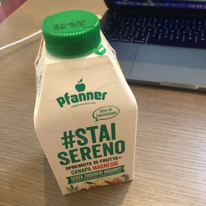 photo of Pfanner #StaiSereno Spremuta di frutta + canapa cannella shared by @youna on  27 Oct 2022 - review