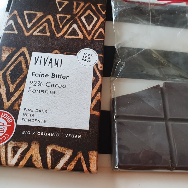 photo of Vivani 92% cacao panama shared by @animotek78 on  20 Nov 2020 - review