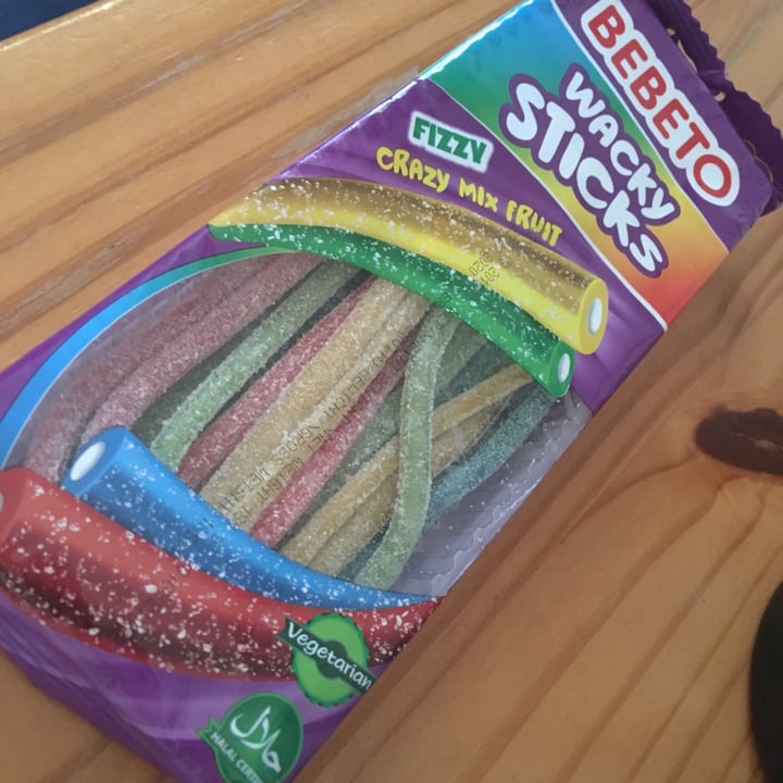 photo of Bebeto Wacky sticks fizzy crazy mix fruit shared by @lorraineh on  11 May 2020 - review