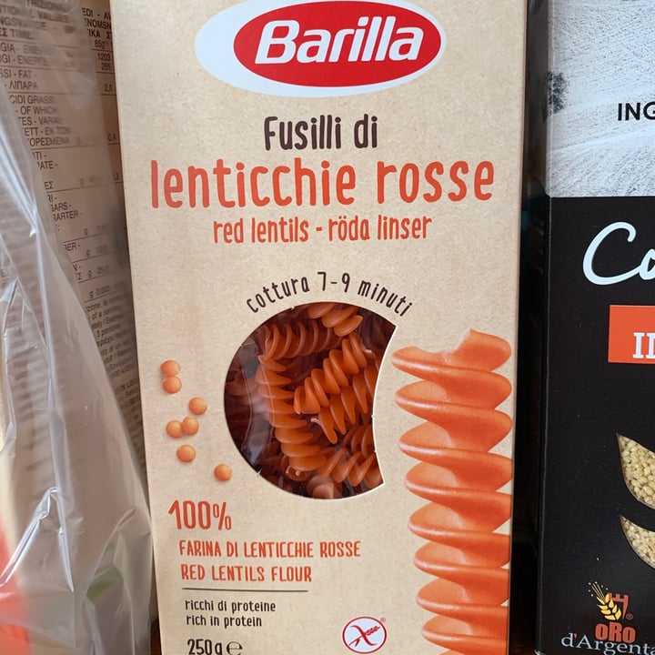 photo of Barilla Fusilli di lenticchie rosse shared by @antonellabattaglia on  23 May 2021 - review