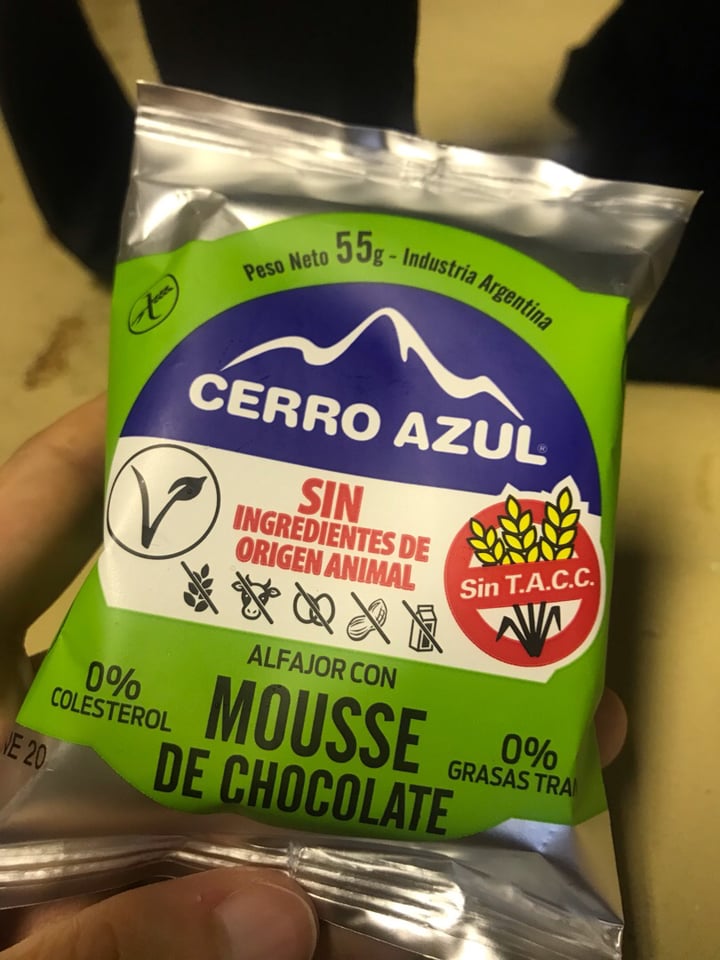 review photo of Cerro Azul Alfajor Mousse de Chocolate shared by @marian001 on 27 Sep 2019 - review