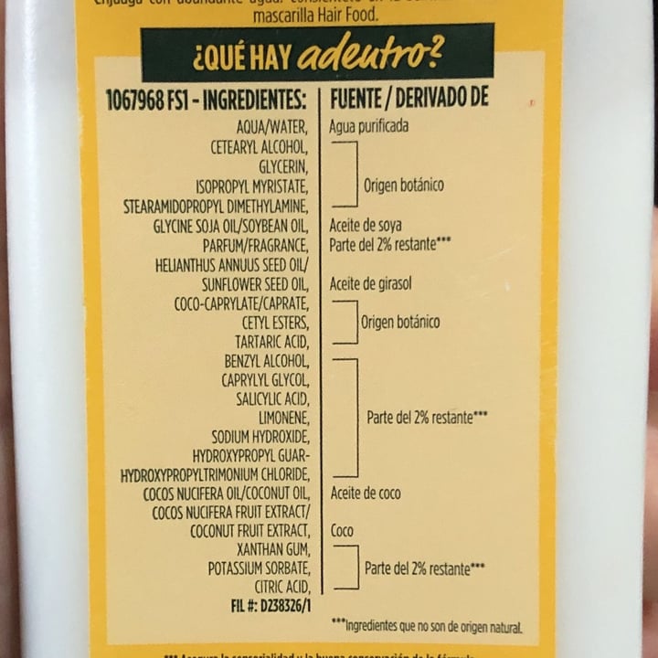 photo of Garnier Acondicionador Hair food coco shared by @lolebarbieri on  28 Dec 2021 - review