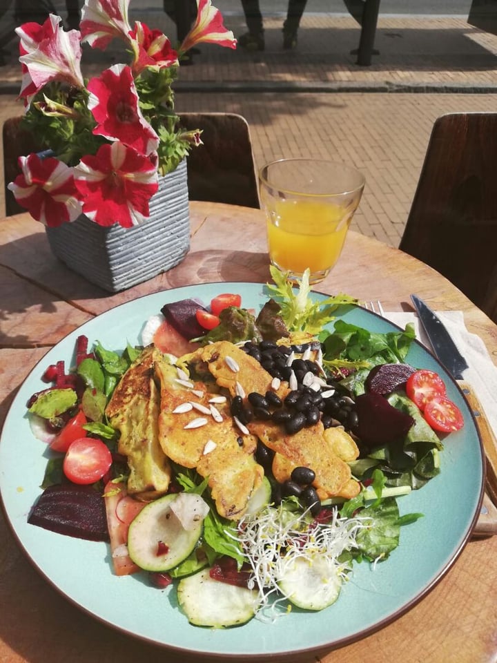 photo of De Herbivoor Battered Eggplant Salad shared by @graciela on  10 Jun 2019 - review