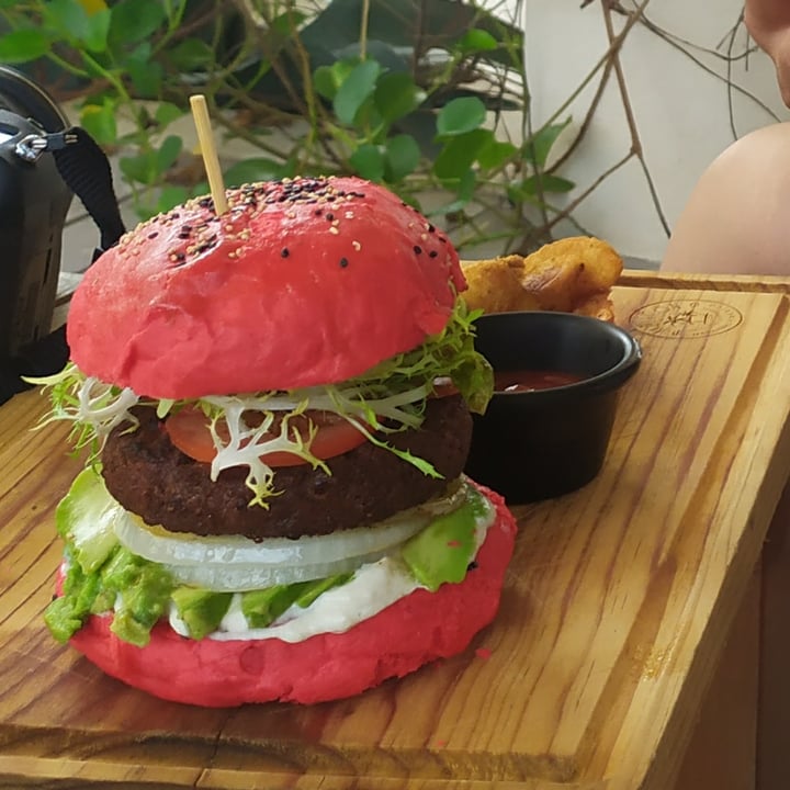 review photo of MALECóN 21 | Beach Club & Restaurant Hamburguesa Veggie shared by @ariiiiimtz on 12 Nov 2020 - review