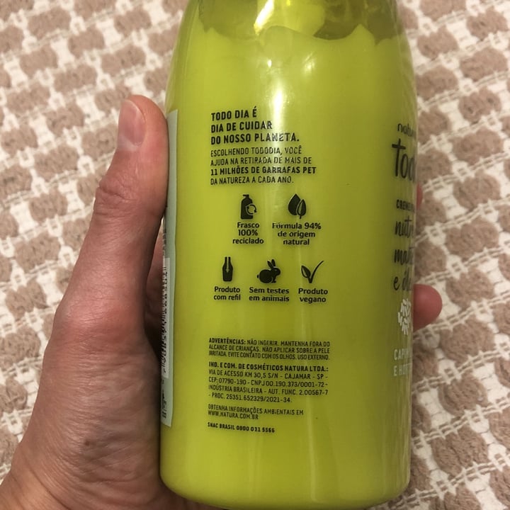 review photo of Natura tododia creme para o corpo capim limão e hortelã shared by @demartins on 10 Sep 2022 - review