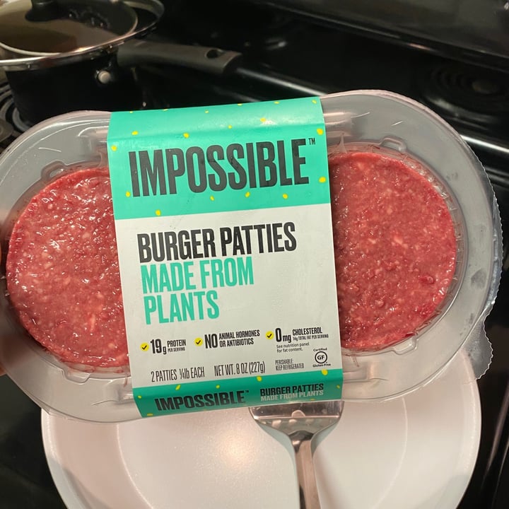 photo of Impossible Foods Impossible Burger Patties shared by @baby-vegan on  25 Sep 2020 - review