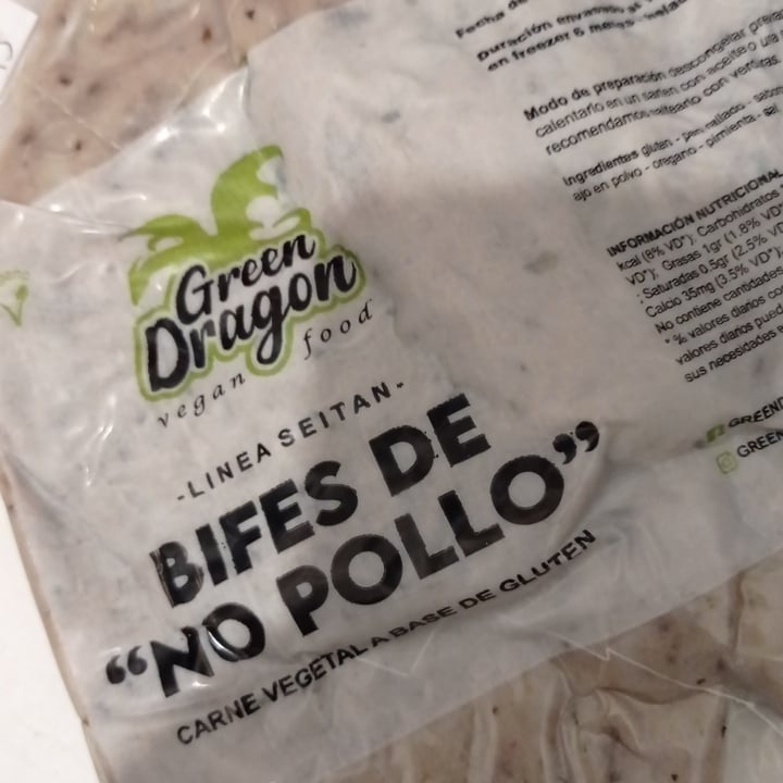 photo of Green Dragon - Vegan food Bifes de "no pollo" shared by @malalafontan on  12 Oct 2022 - review