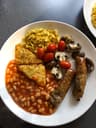 Vegan cooked breakfast