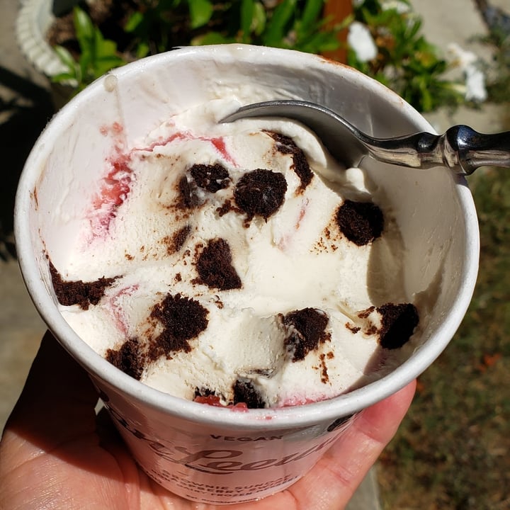 photo of Van Leeuwen Ice Cream Brownie Sundae Raspberry Swirl shared by @vegangigi4ever on  27 Aug 2021 - review