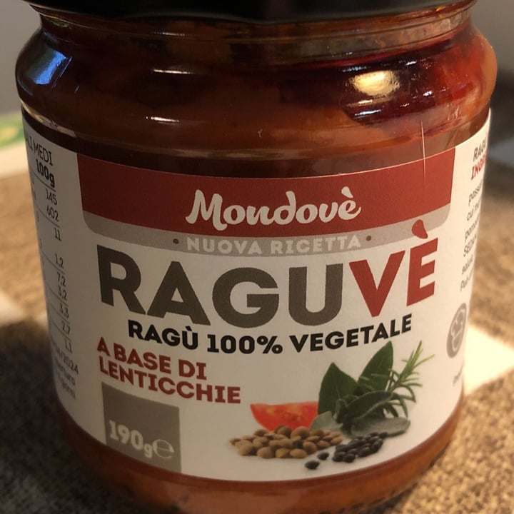 photo of Mondovè Ragù vegetale di lenticchie shared by @luciana1957 on  05 May 2022 - review