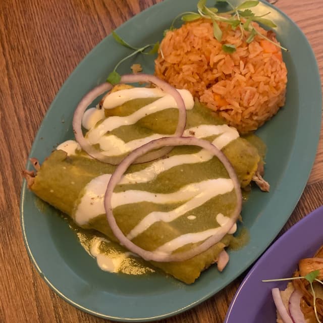Foto do prato “Verde Enchiladas”