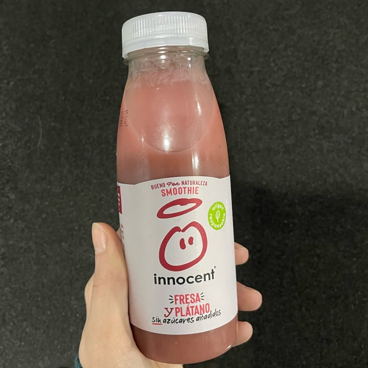 photo of Innocent Fresa y platano smoothie shared by @elenina on  13 Feb 2022 - review
