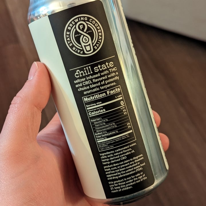 review photo of Fair State Brewing Cooperative Chill State hemp-infused sparkling water shared by @jonok on 18 Oct 2022 - review