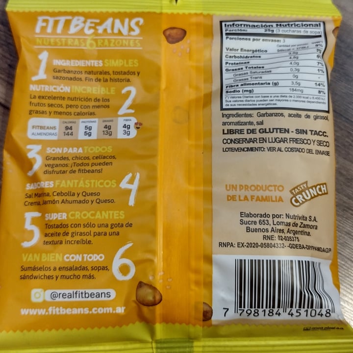 photo of Fitbeans Garbanzos tostados sabor queso shared by @peaceandlove on  01 Jan 2022 - review