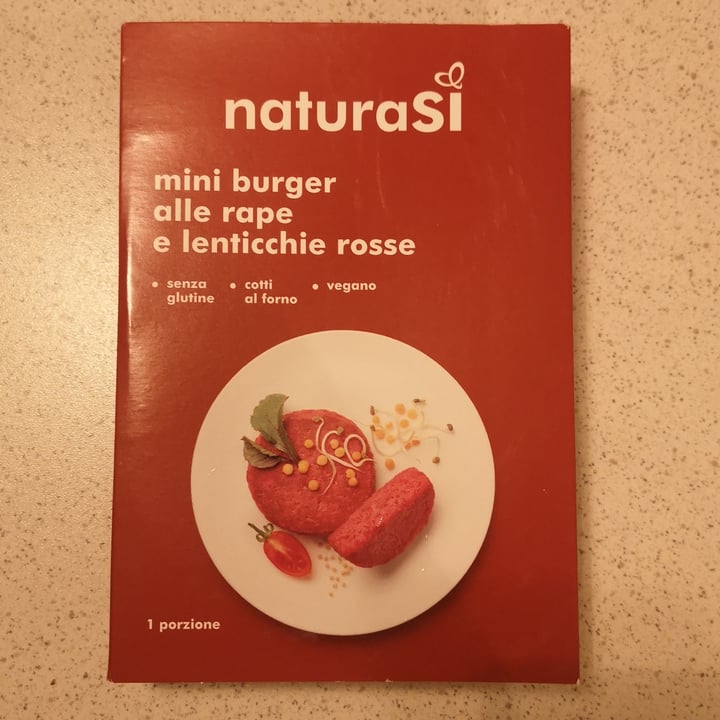 photo of Natura Sì Mini burger Alle Rape E Lenticchie Rosse shared by @daisycat on  14 Nov 2022 - review