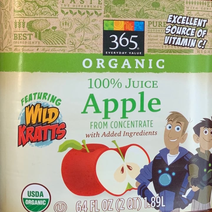 photo of 365 Whole Foods Market Apple juice shared by @kalliquigg on  24 Apr 2020 - review