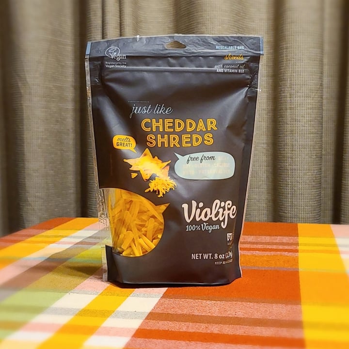 photo of Violife Cheddar Shreds shared by @agreene428 on  15 Feb 2021 - review
