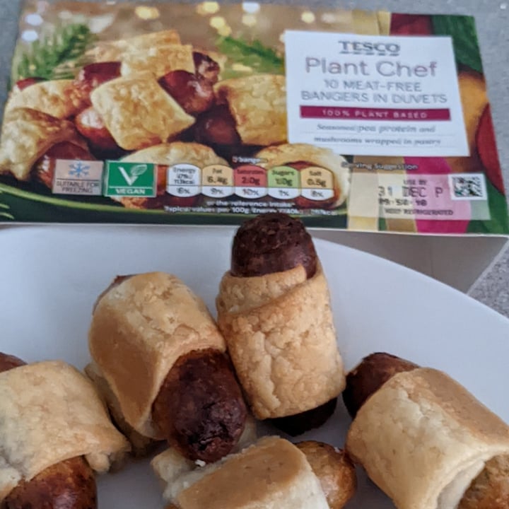 photo of Tesco Plant Chef 10 Meat-Free Bangers In Duvets shared by @benzole on  03 Jan 2022 - review