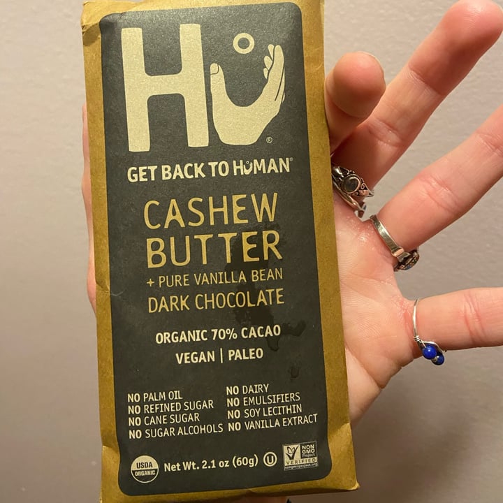 photo of Hu Kitchen Cashew Butter + Pure Vanilla Bean Dark Chocolate shared by @chelseuhh on  22 Jan 2022 - review