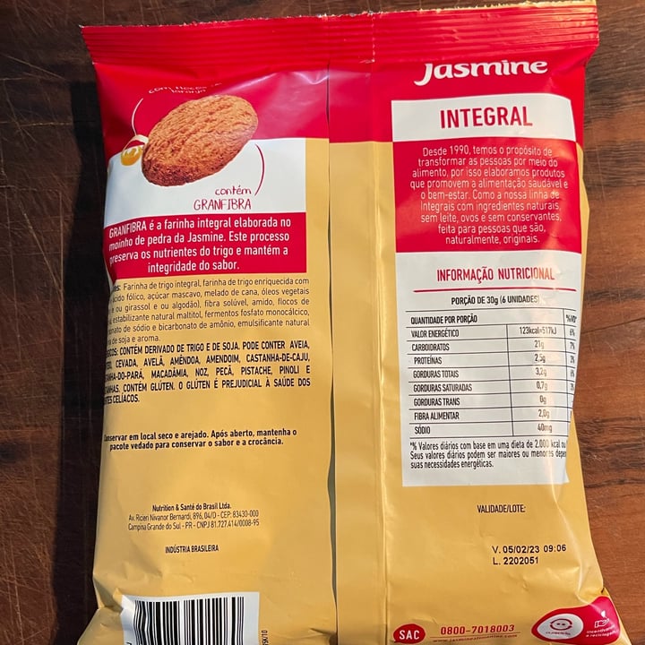 photo of Jasmine Biscoito integral shared by @mi-kterine on  10 May 2022 - review