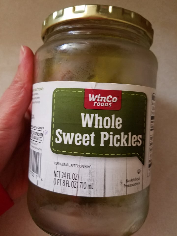 photo of WinCo Foods Whole Sweet Pickles shared by @missilsa on  24 Dec 2019 - review