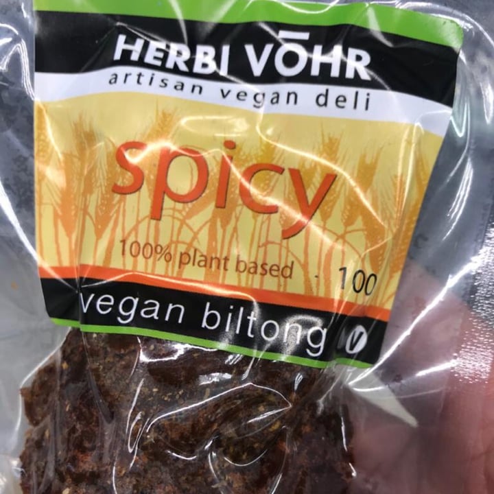 photo of HERBI VŌHR Spicy Vegan Biltong shared by @wildkelso on  28 Aug 2020 - review