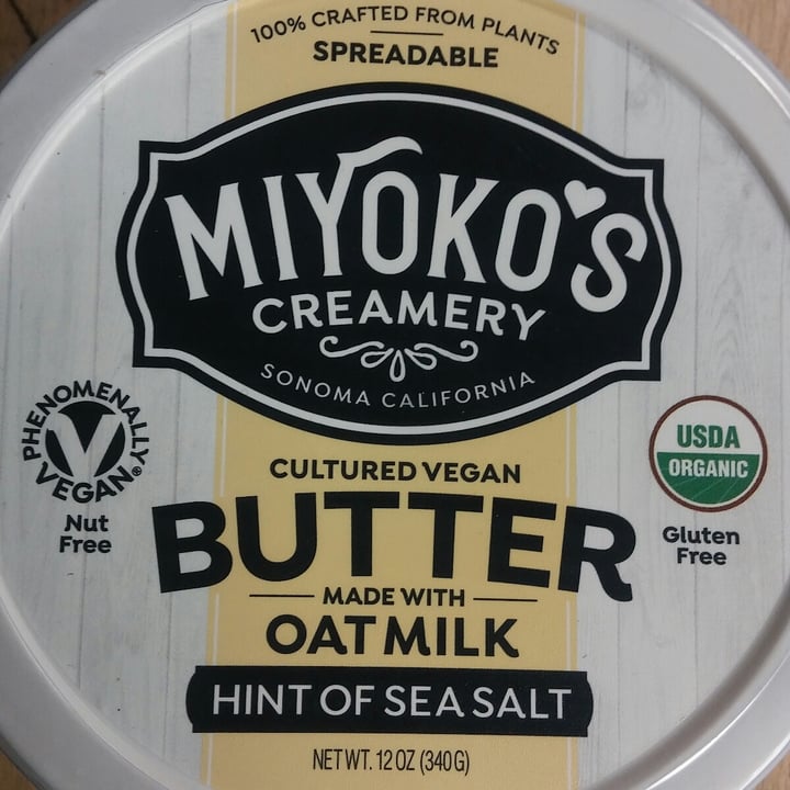 photo of Miyoko's Creamery Cultured Vegan Butter Made With Oat Milk Hint of Sea Salt shared by @nomurk on  30 Jun 2021 - review