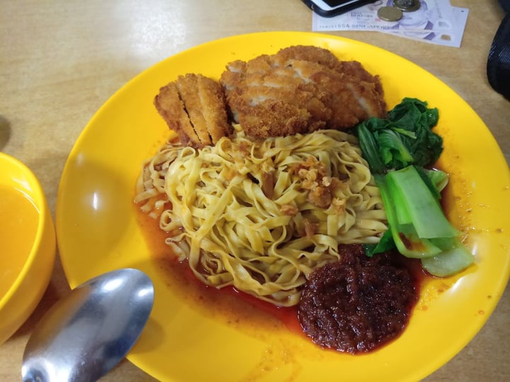 photo of Bodhi Deli 菩提斋 Chicken Cutlet Noodles shared by @veganspicegirl on  26 Feb 2020 - review