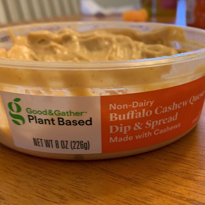 review photo of Good & Gather Buffalo Cashew Queso Dip and Spread shared by @shibe on 02 Oct 2021 - review