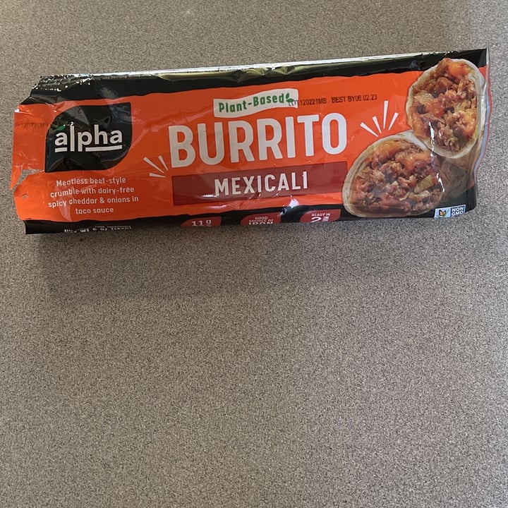 review photo of Alpha Foods Mexicali Burrito shared by @hahagiggles on 10 Jul 2022 - review