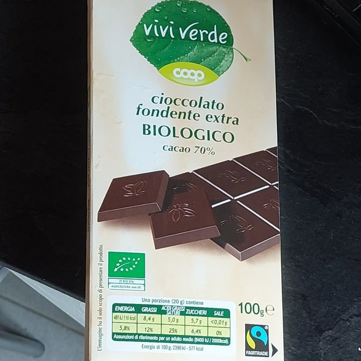 photo of Vivi Verde Coop Cioccolato Fondente Extra shared by @deedie on  17 Dec 2022 - review